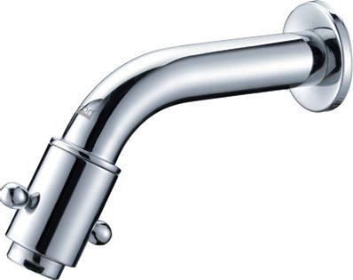 Single Hole Wall Mounted Kitchen Taps 0.05 - 0.9MPA , Brass Button Rotating