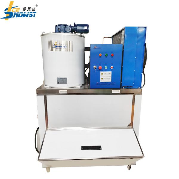 1Ton Small Water Cooled SS304 Commercial Freshwater Flake Ice Machine For