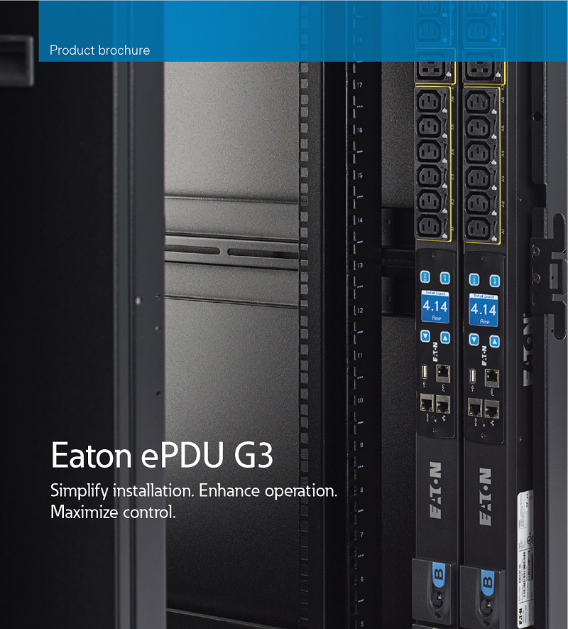 20 Way EATON EFLXB10 FLEXPDU BASIC 0U 309 16A 1P 18XC13 2XC19 Power Distribution Unit