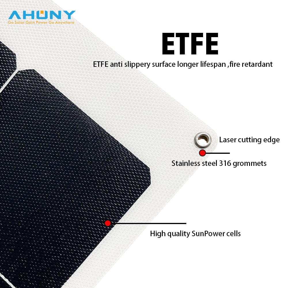 ETFE surface flexible solar module