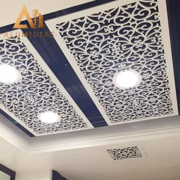 Aluminum Perforated Decorative Solid Aluminum Ceiling Grid