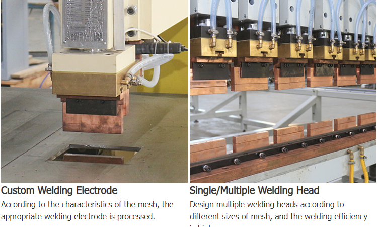 HWASHI Manual Storage Shelves Wire Mesh Resistance Multi Spot Welding Machine For Shelving Wire Rack