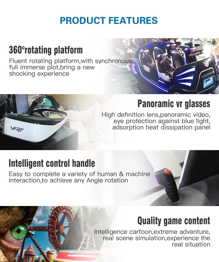 Motion Simulator 6 Seats 9D Vr Game Machine Virtual Reality Cinema Machine