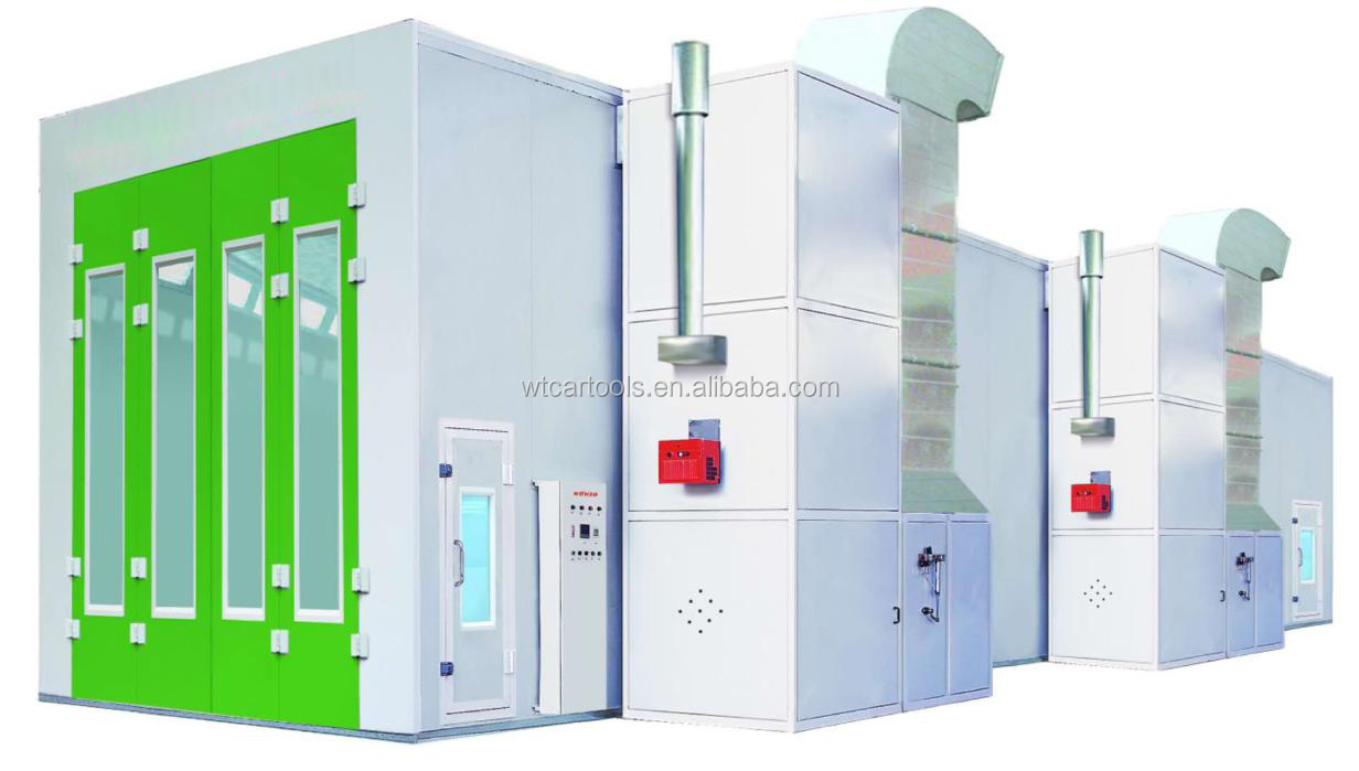 39KW CE Approved Industrial Spray Booth Oven for Bus Truck Painting Room 15000mm
