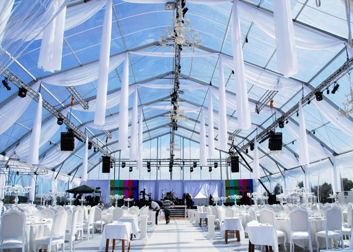 Large 1000 sqm Transparent Heavy Duty Event Tent for wedding