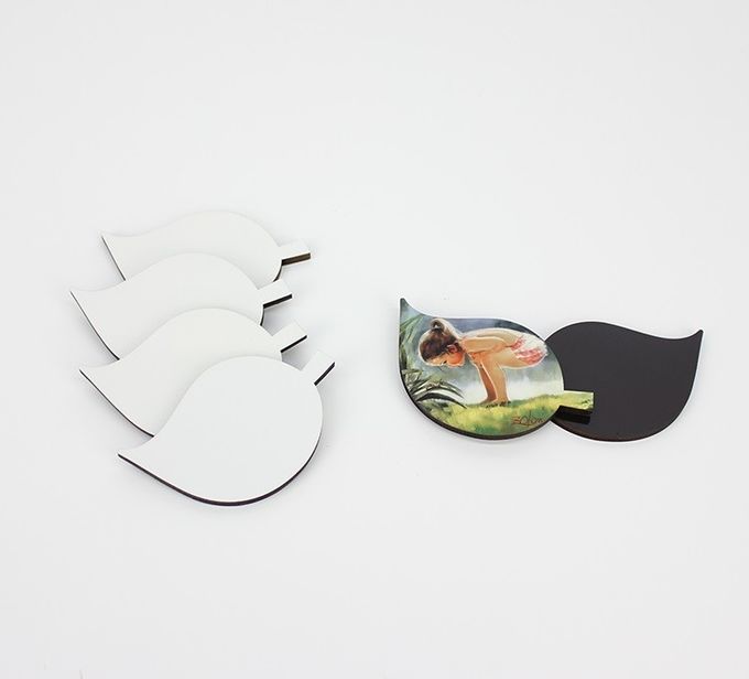 Factory Wholesale 60x55mm Sublimation Blank Fridge Magnets for Home Decoration