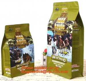  Pet Food Feed Packaging Bag Stand Up Pouch With Zipper Top, Food Pouch Pet Food Packaging Bag Manufactures