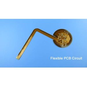 Flexible PCB Built on Polyimide With Wire Coil Pattern and Immersion Gold for