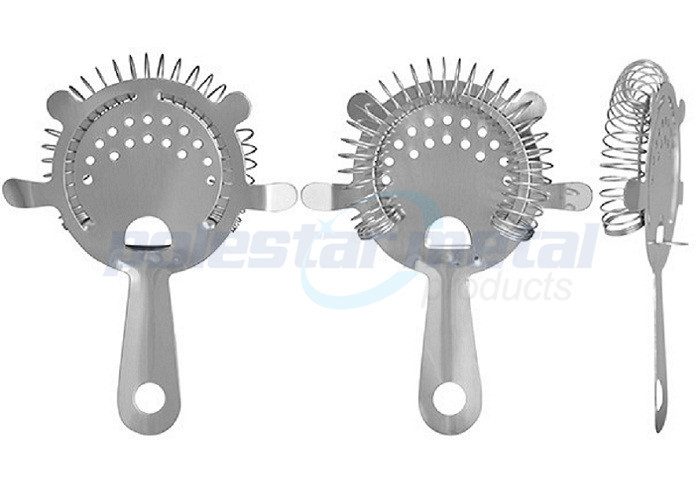 Anti Rust Stainless Steel Kitchen Tools , 4 Ear Cocktail Shaker And Strainer