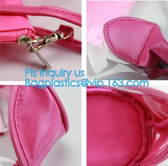 print shiny pvc shopping shoulder tote bag for women, Unisex PVC Cross Body Bag Shoulder Bag, Shoulder Tote Pouch Clear
