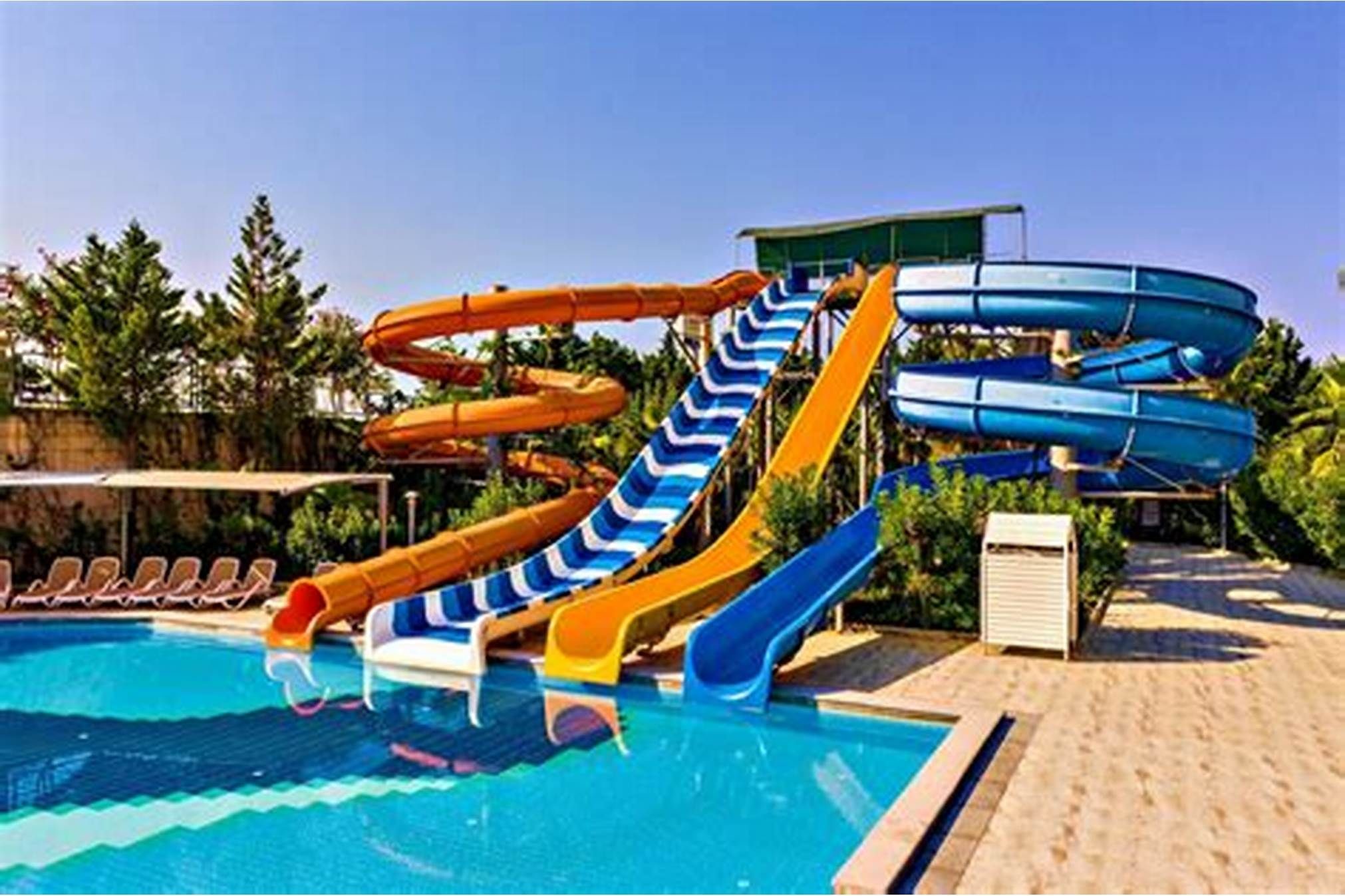 OEM Backyard Fiberglass Big Water Slides for Outdoor Kids Playground