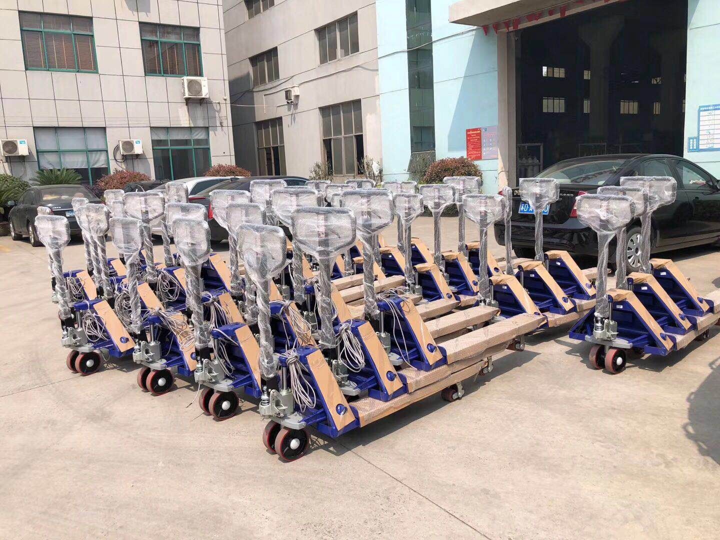 Carbon Steel 2T Digital Indicator Hydraulic Electronic Pallet Jack With Scale