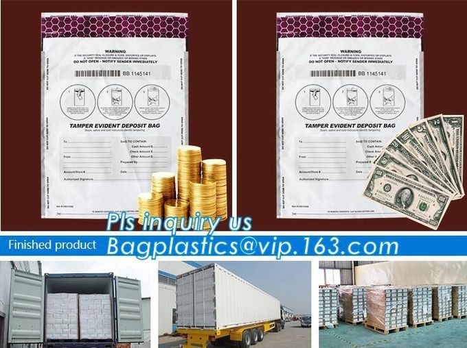 Document safe tamper proof bank deposit bag, Steb Plastic Money Pe Bank Deposit Coin Security Pouch Bags With Seal For C