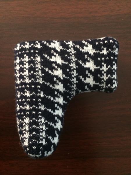 knitted head cover , golf knitted golf putter head cover , golf putter head