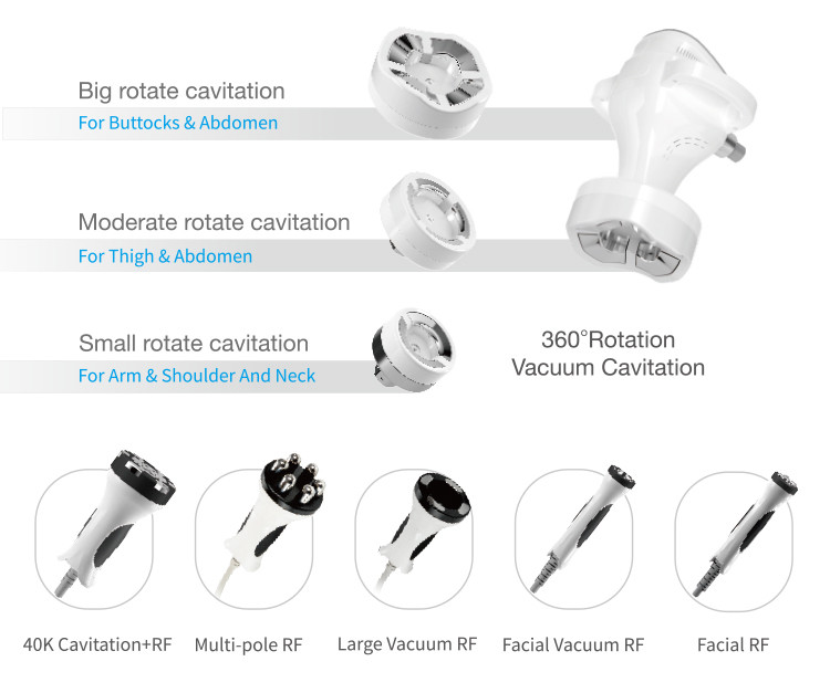 RF System 40K Cavitation Vacuum Slimming Machine Liposuction Weight Loss Machine