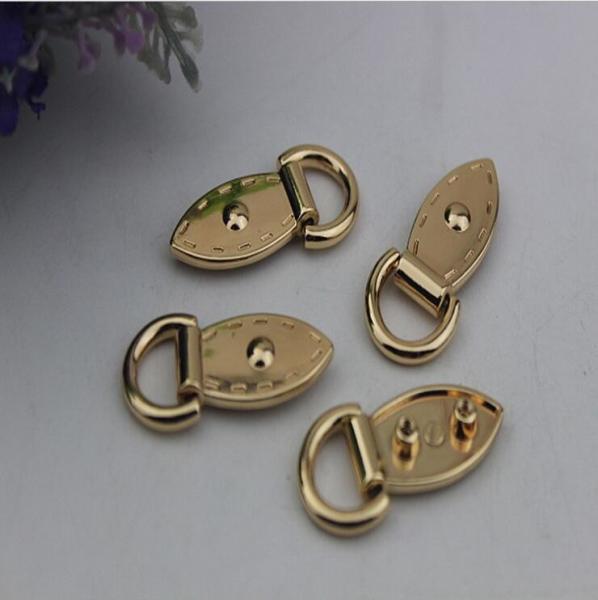 Decorative hardware metal zinc alloy ligh gold 11.5 mm handbag straps buckle