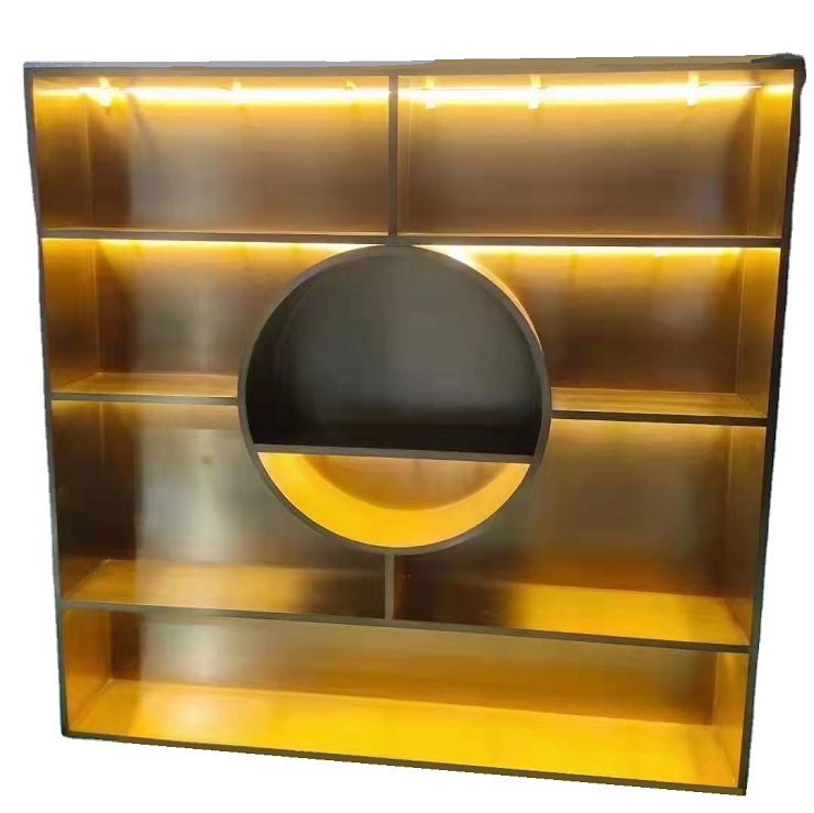 Room divider cabinet designs metal partition home restaurant decoration