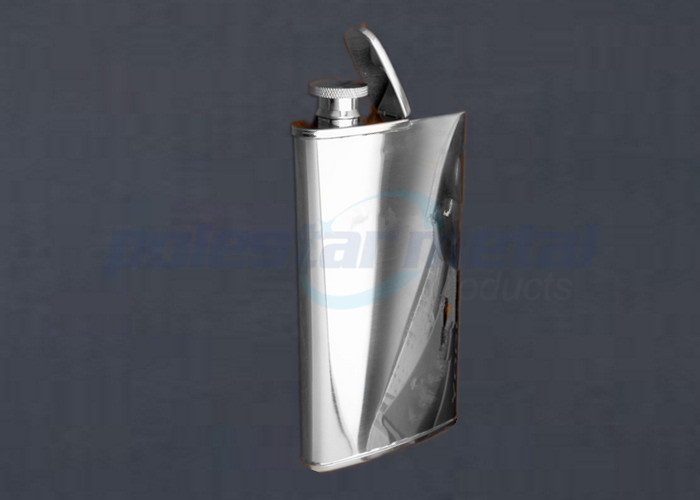 Customized 2 In 1 Stainless Steel Engraved Hip Flask / Cigarette Holder