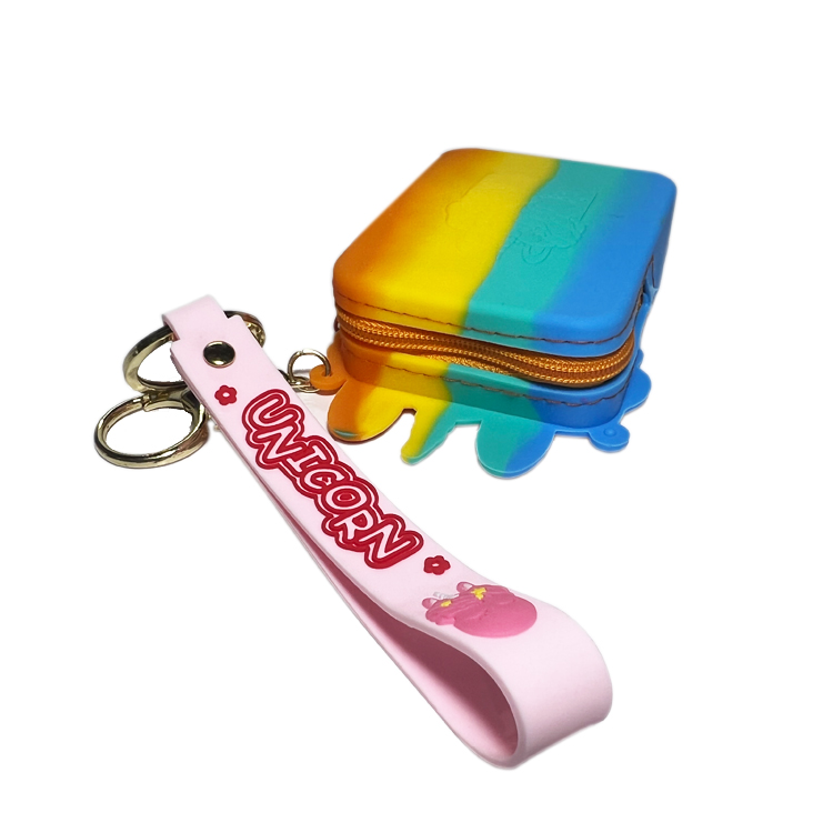 Baby Silicone Products Toy Girls Girls Bag MHC Hot Sellers Unicorn Stress Relief Silicone Bag Popular Fingertip Wallet