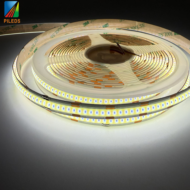 Double Color Temperature12V 24V COB LED Strip Flexible 5mm 8mm 10mm14W/M with 160° CCT Tunable 624led/m LED Cob Strip Light