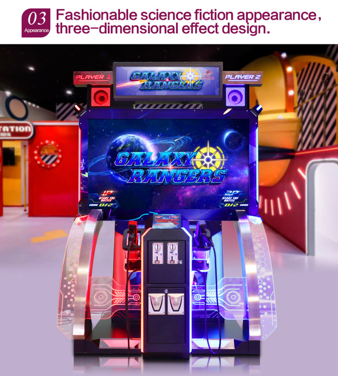 Shooting Gun Ticket Redemption Game Machine For Family Amusement