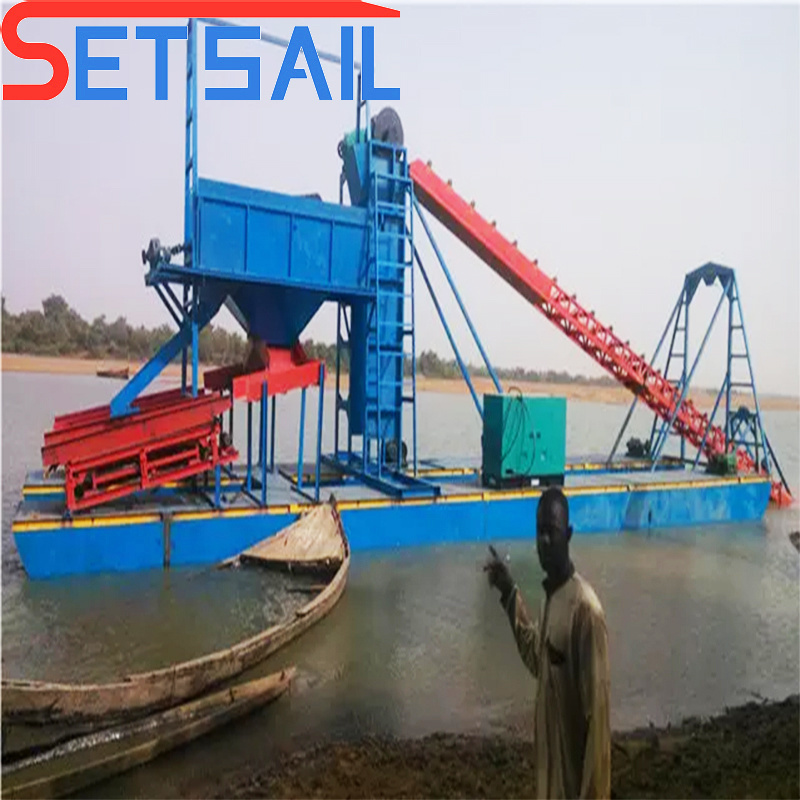 Chain Bucket Dredging Gold Ship for Dredging Diamond
