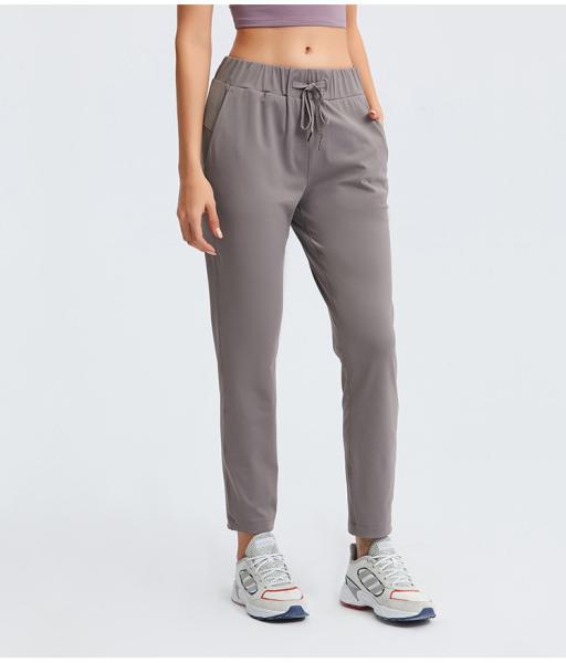 New Nude Loose Yoga Pants Elastic Draw Rope Straight Leg Casual Fitness Pants