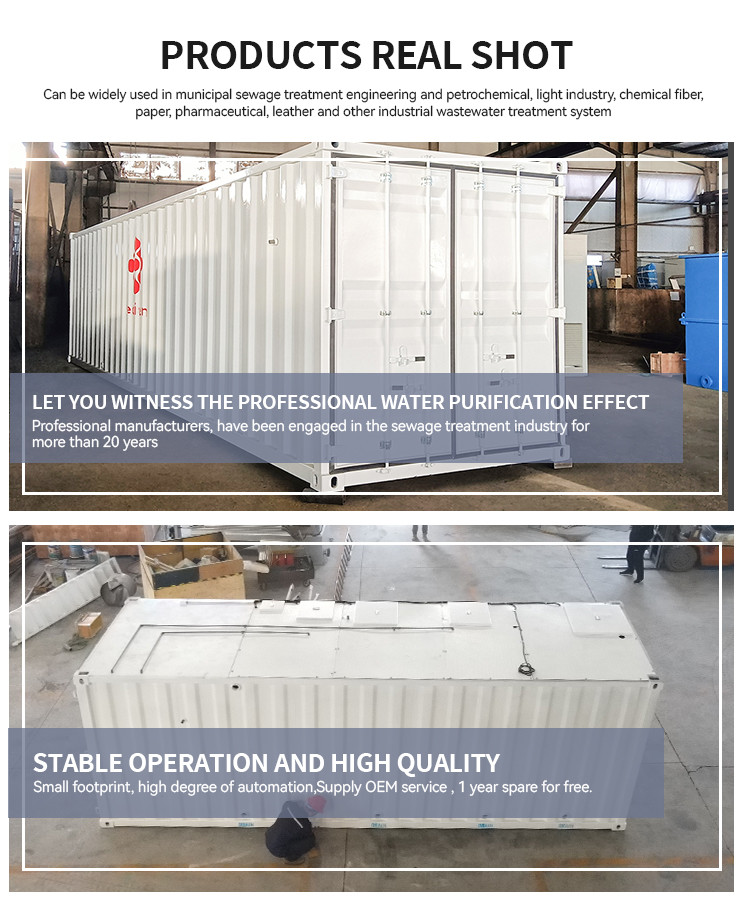 Sewage Treatment Plant Multifunction Carbon Steel Function Wastewater Treatment Function Multifunction
