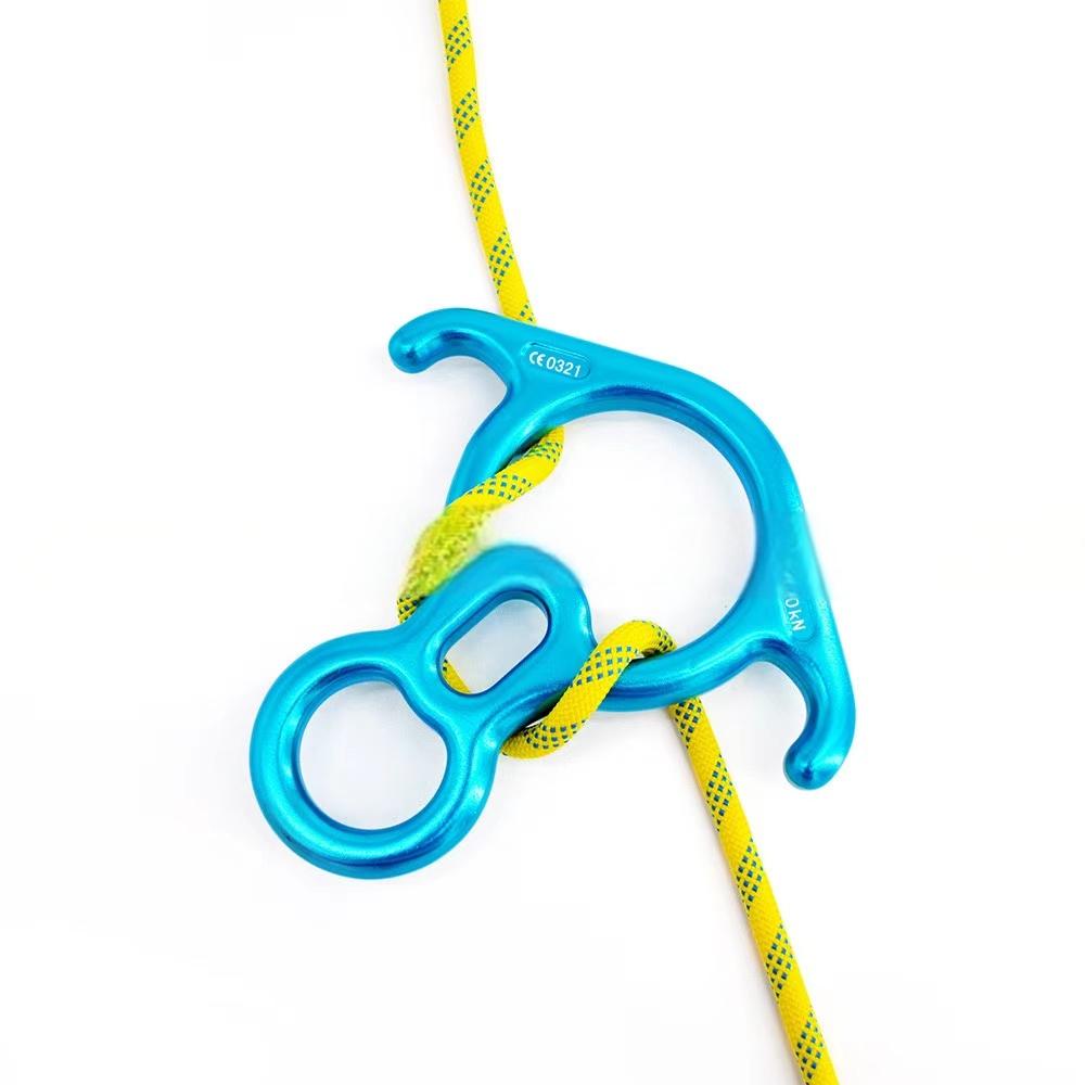 Outdoor Hardware Climbing Descender Figure Eight Ring for Rapid Descent Protection