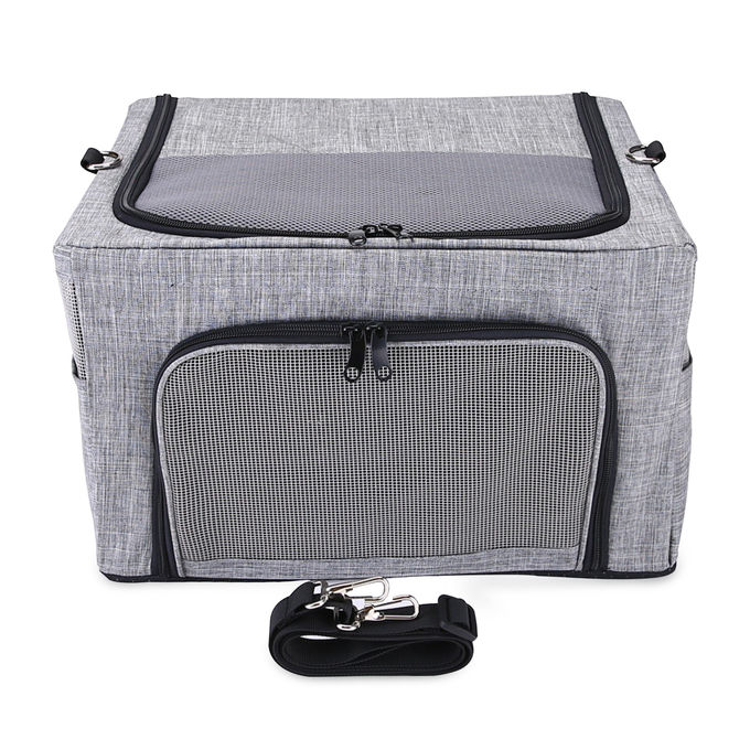 Car Back Seat Belt Cat Pet Travel Carrier Non Slip Ventilated Mesh 33*24*38cm