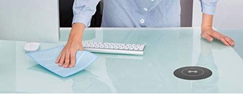Invisible Through Desk Embedded Wireless Charger Under Nightstand