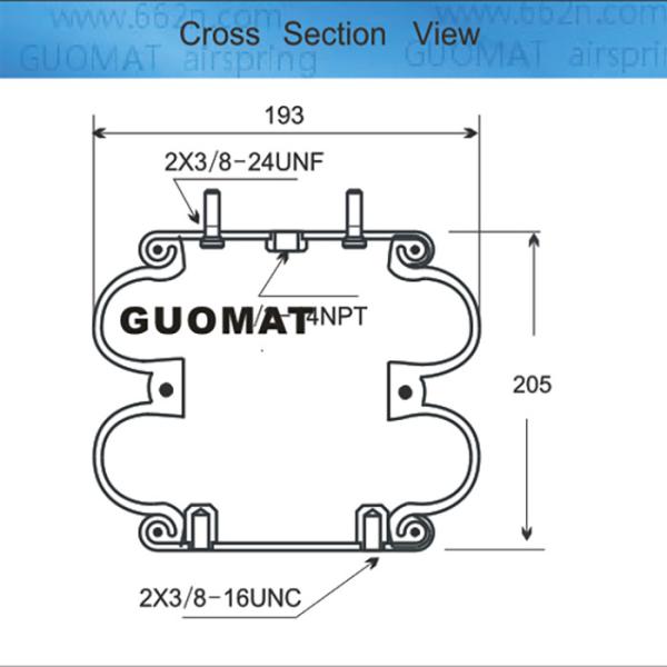 Contitech FD 120-20 Industrial Suspension Air Springs Double Convoluted