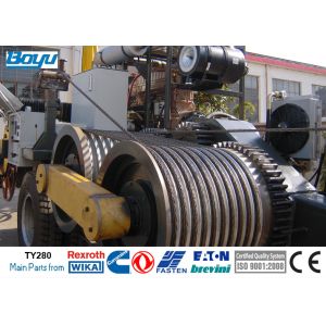  28tons 500KV or 800KV Quad 4 and Hexa 6 Conductors Overhead Transmission Line Stringing Equipment with Cummins Engine Manufactures