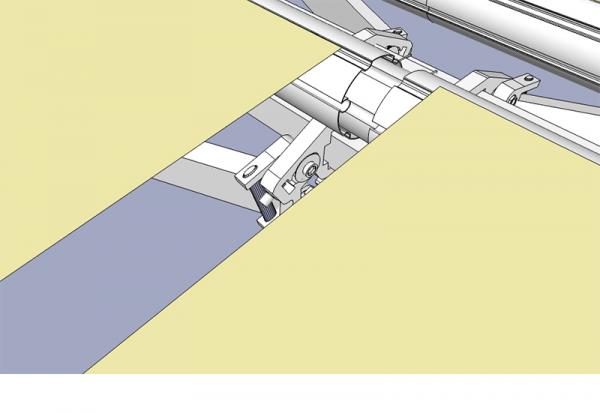 Retractable awning double sided outdoor independent awning