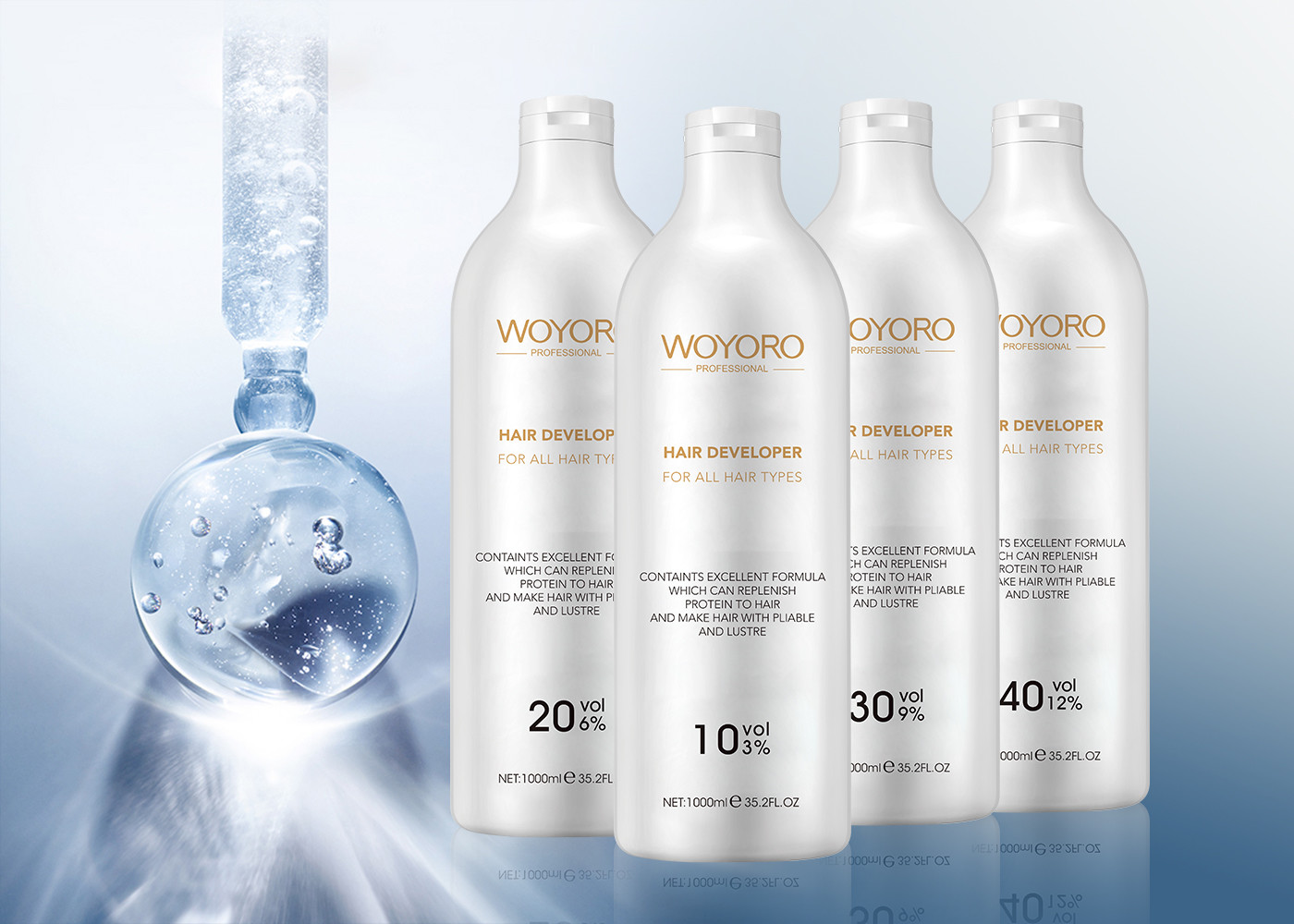 Hair Dye Permanent 1000ml Colour Touch Developer