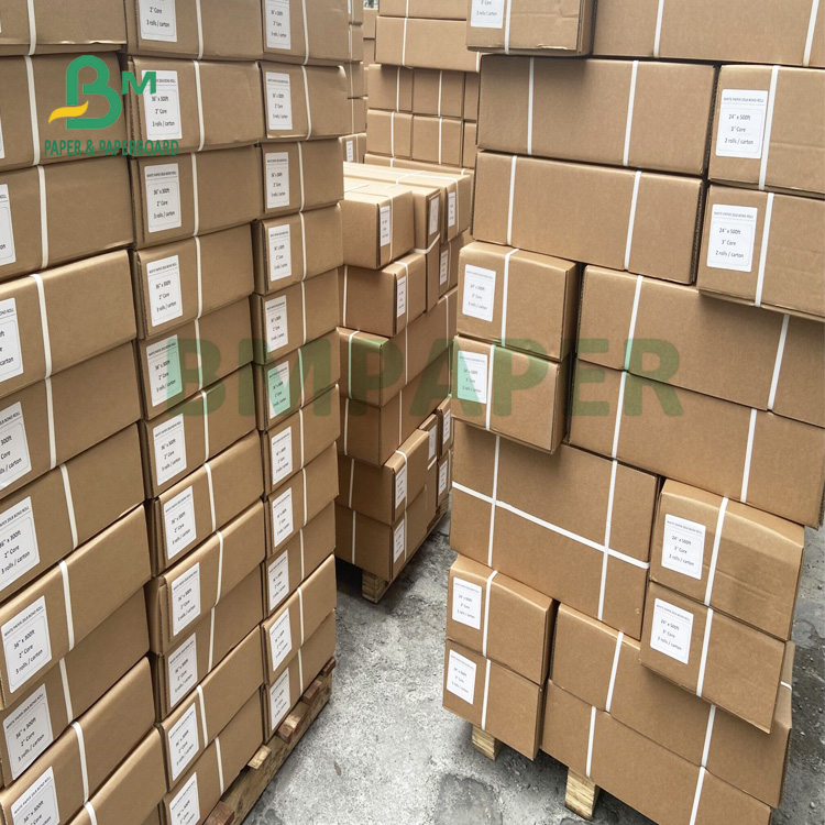 20LB One Side Blue Printing Paper Rolls Sunshine Durable 508mm X 100m