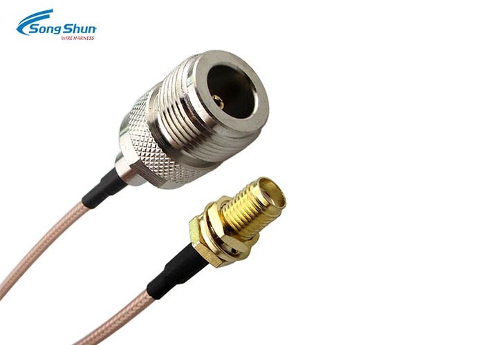 N - Type Female RF Cable Assemblies RG316 Jumper SC Conductor Wireless Communication