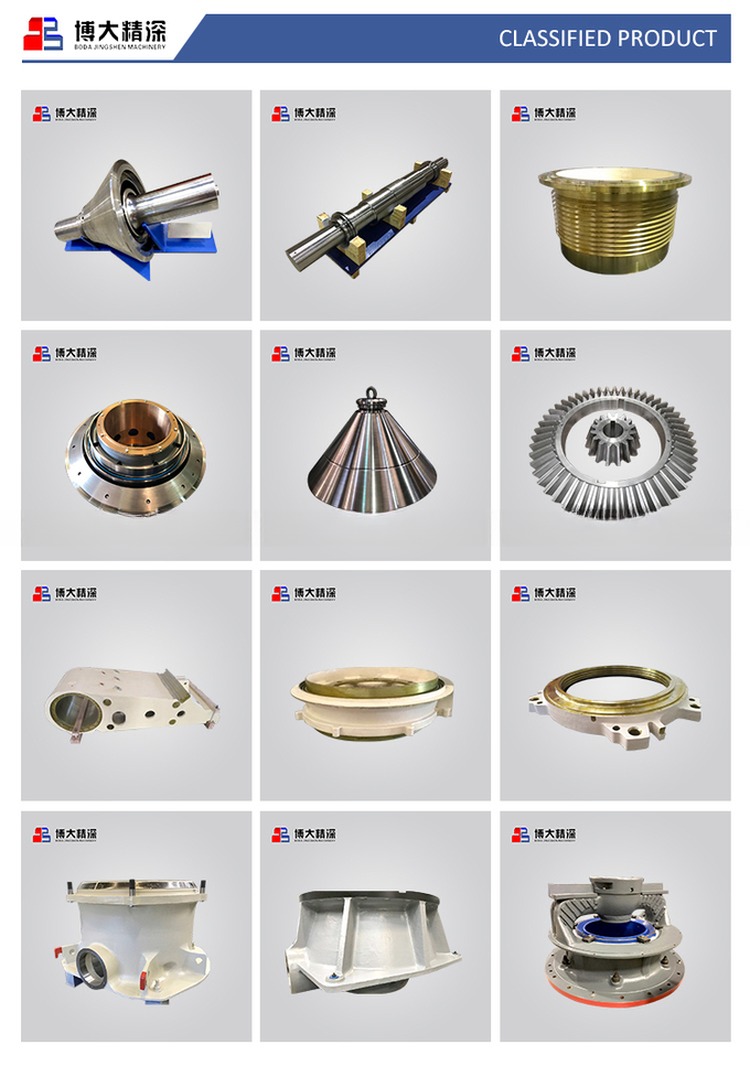HP100 Bowl Cone Crusher Spare Parts All Over the World with Forging Processing Type