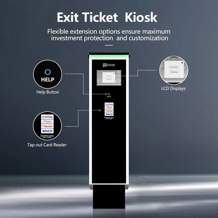 License Plate Recognition Parking Ticket Kiosk LPR Parking Ticket Management System