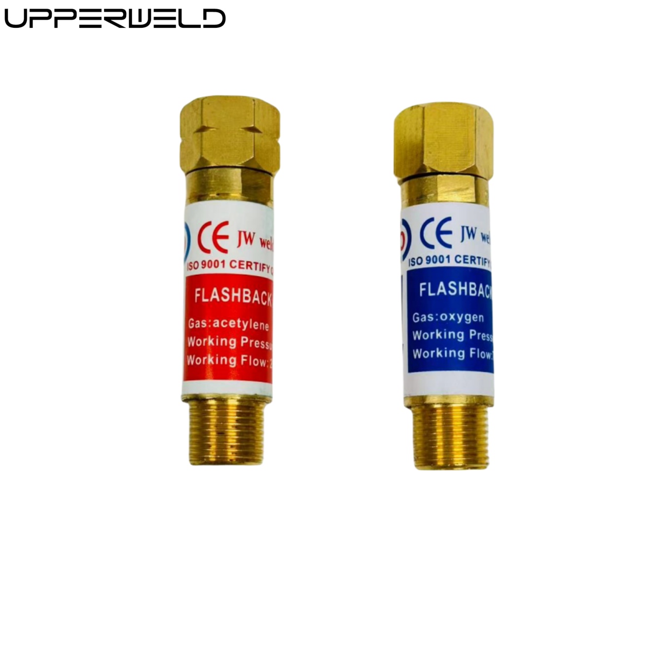 Upper Oxygen Acetylene Flashback Arrestor with 1.5 bar and 10 bar Working Pressure