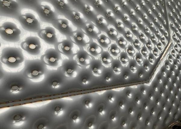 Energy saving stainless steel pillow plate heat exchanger for beer brewing