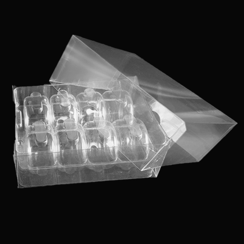 6 blister tray clear macaron plastic packaging container boxes & reusable macaron trays with 0.55 mm clear food grade PET