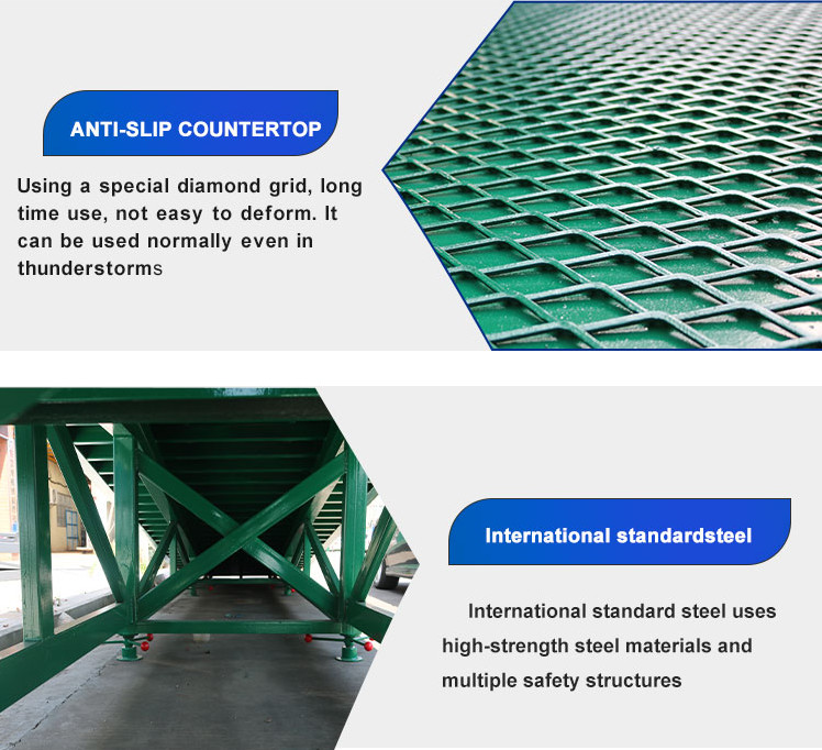 4m Width Mobile Loading Dock Ramps Portable Unloading Dock For Warehouse