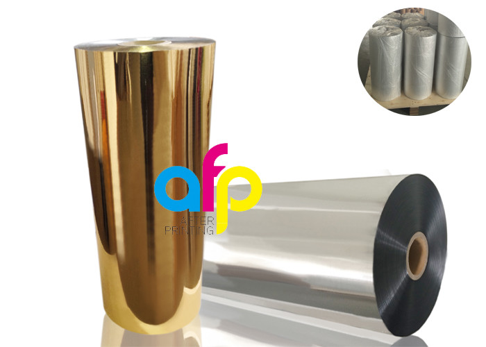 Cold Metalized Polyester Film For Lamination / Printing Eco Friendly Material