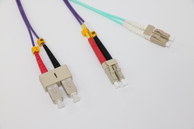 LC-SC Single Mode1.6mm, 2.0mm, 3.0mm Duplex Fiber Optic Patch Cord 2