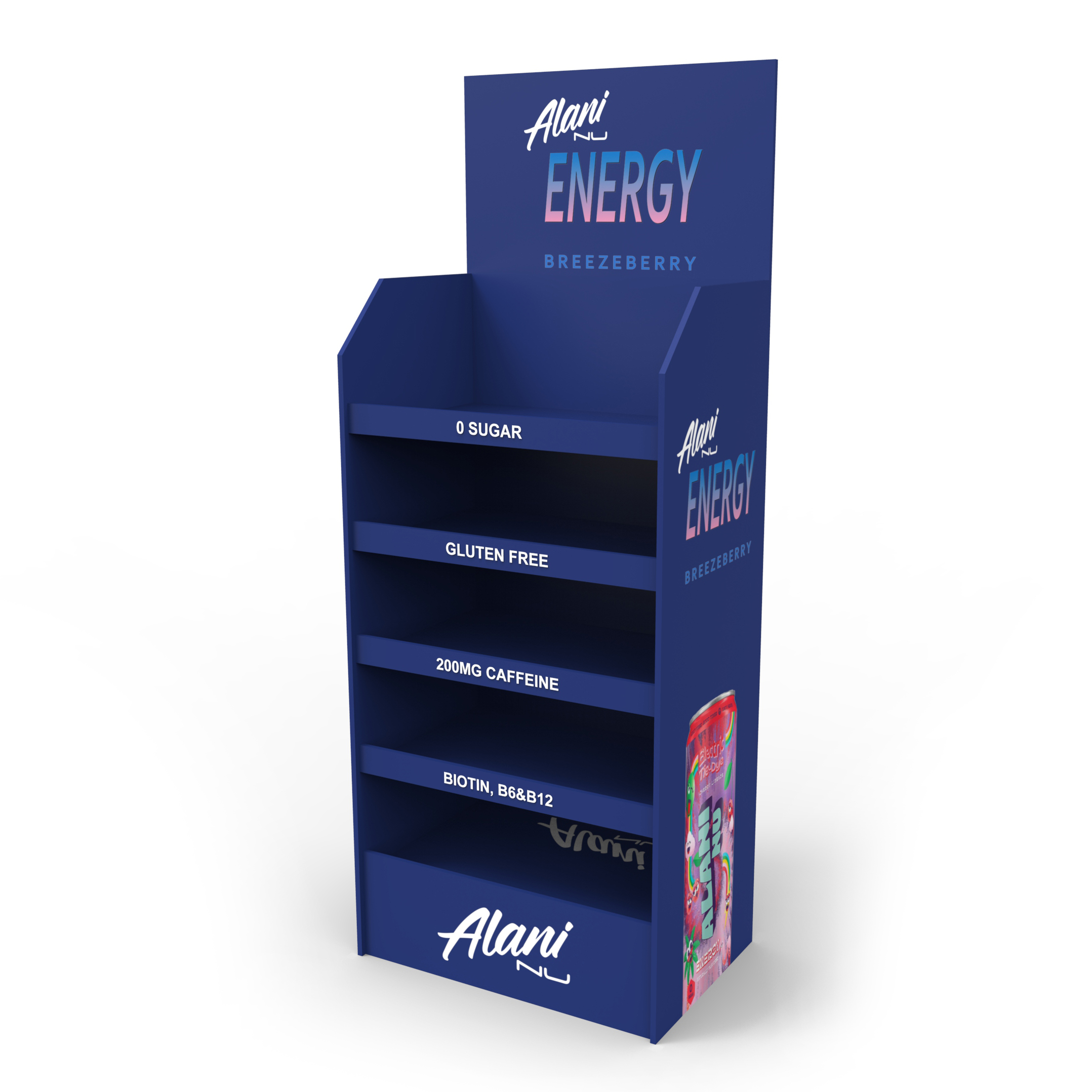 Cosmetic Nail Polish Stand Cardboard Free Standing Nail Polish Rack