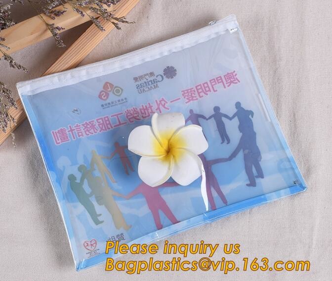 Plastic Bag OEM Custom PVC Loop Handle Image Printed Plastic Shopping Bag,Promotional Clear Waterproof Plastic Cosmetic
