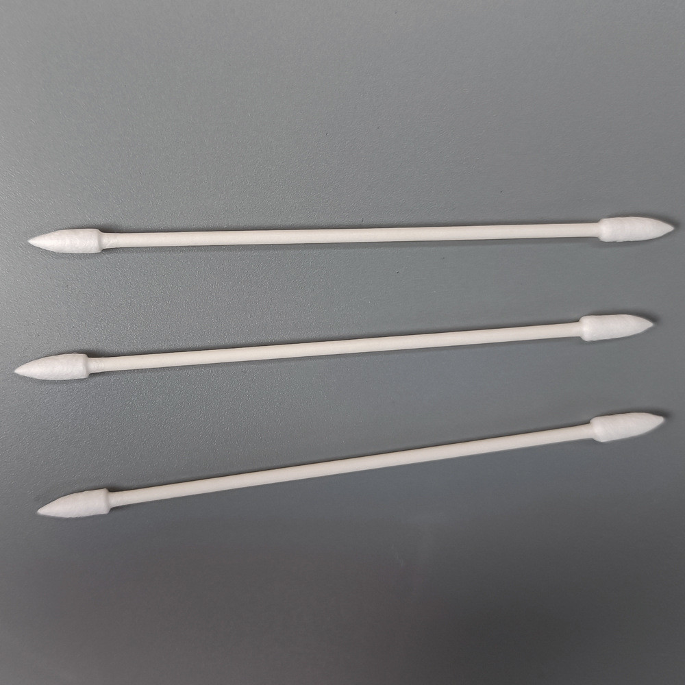 Double Pointed Tip Cleanroom Swab Dust Free Sharp Point Long Cotton Buds