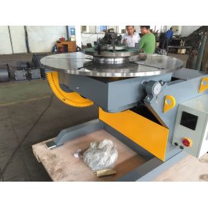 China Tilting and Revolving Positioner 600kg Capacity Weld Positioners with Foot Pedal Control Export Russia on sale