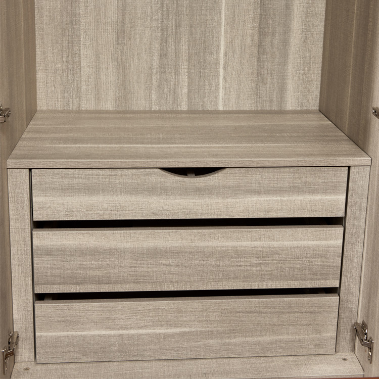Lacquer Door PVC Wardrobes For Bedroom Moistureproof